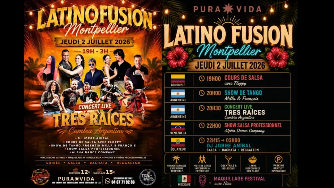 Latino Fusion | Concert Live • Dj • Shows •Pura Vida Mtp