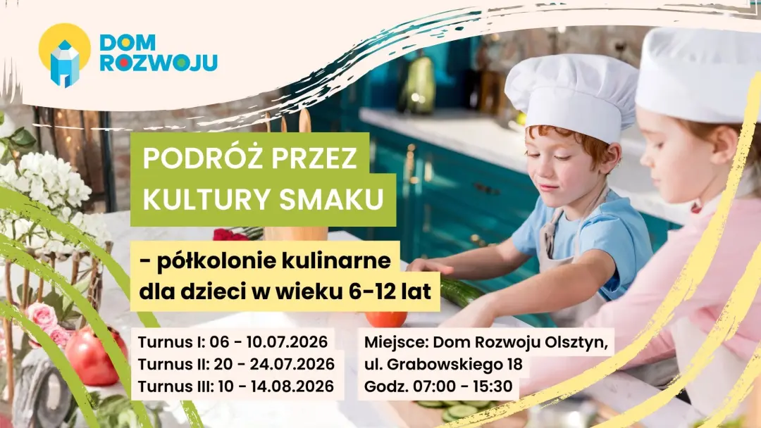 Podróż przez kultury smaku - półkolonie kulinarne dla dzieci w wieku 6-12 lat