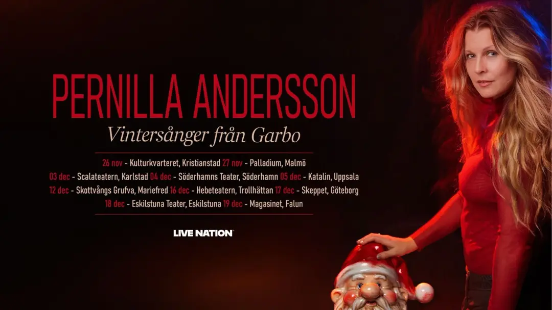 Pernilla Andersson "Vintersånger från Garbo” på Söderhamns Teater