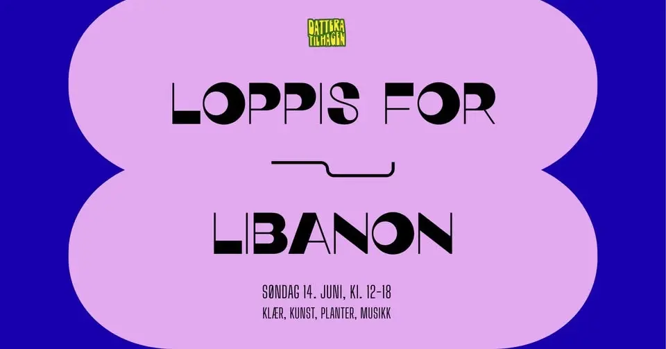 Loppis for Libanon // søndag 14.06 // Dattera til Hagen
