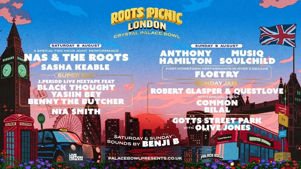 Live Nation Presents: Roots Picnic | Sat 08 + Sun 09 Aug '26