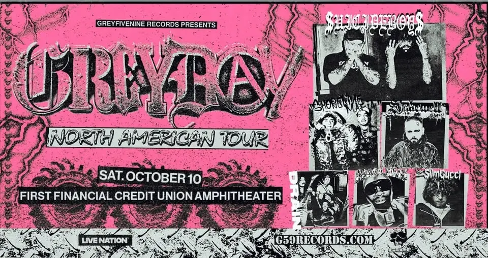 $uicideboy$ present Grey Day Tour 2026 w/ Shoreline Mafia & more