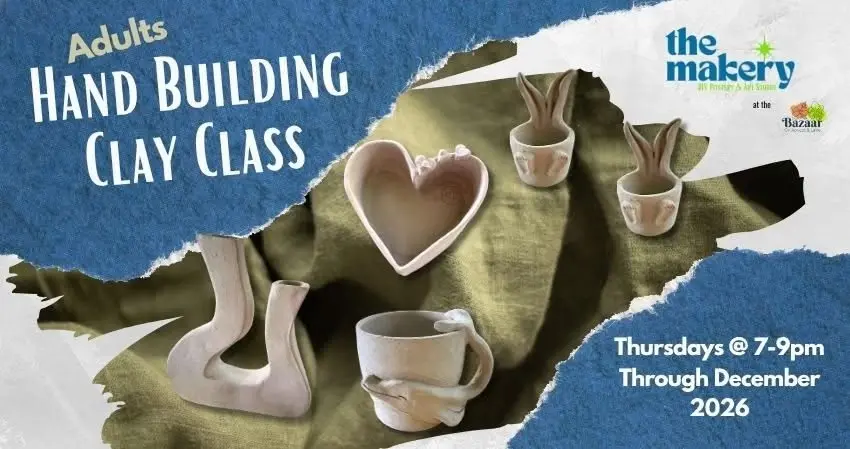 Adult Hand-Building Pottery Clay Class