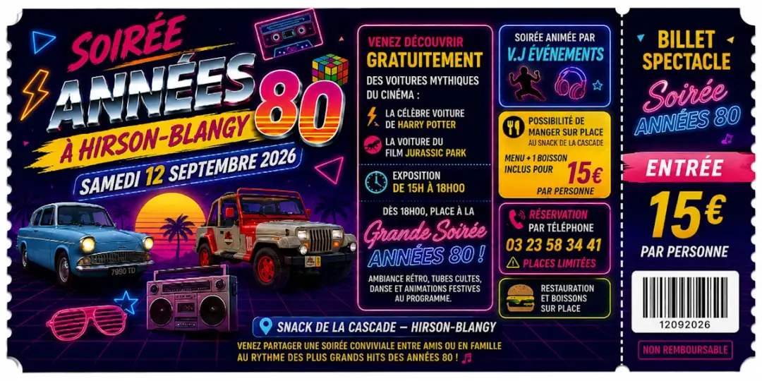 Soirée Année 80 Hirson Blangy