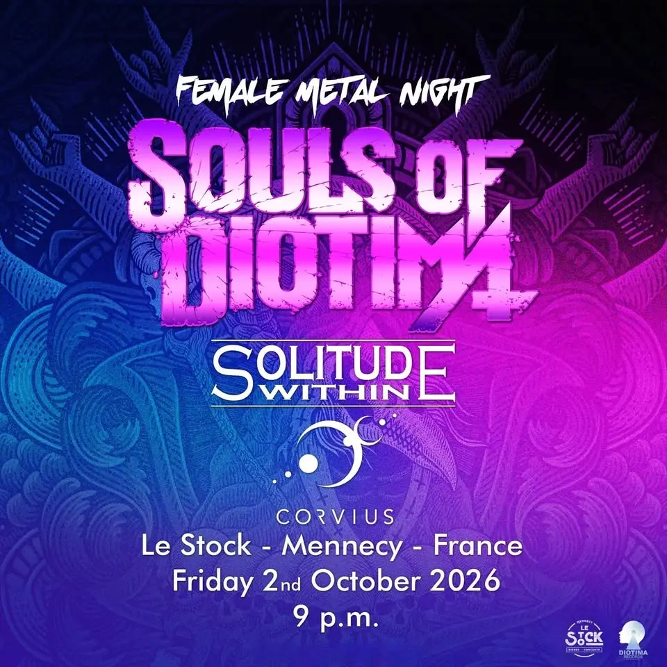 SOULS OF DIOTIMA + SOLITUDE WITHIN + CORVIUS - Concert au Stock