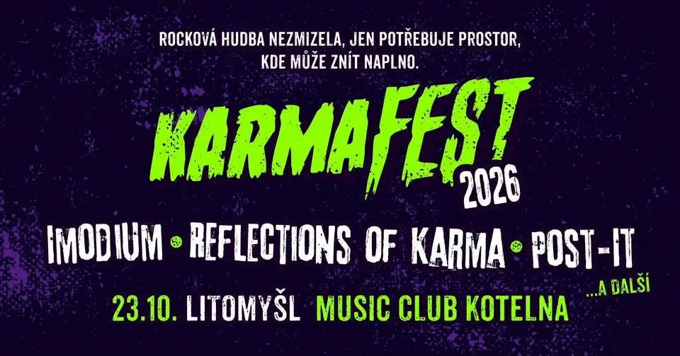 KarmaFest '26 (Mini) – Litomyšl, Music Club Kotelna