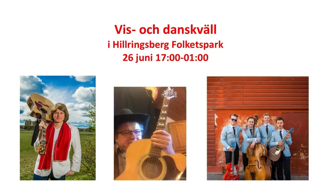 Vis- och danskväll i Hillringsberg