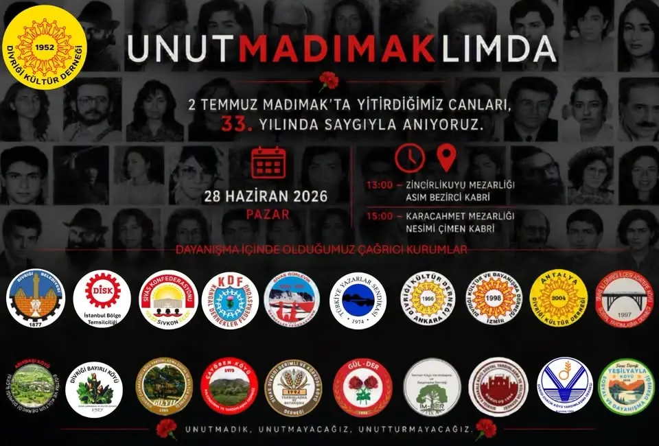 2 Temmuz Madımak Anması - İstanbul