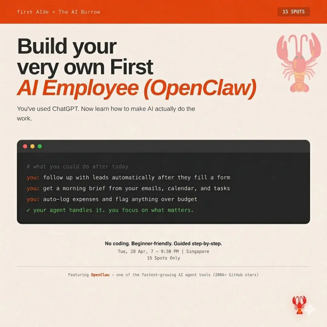 Build Your First and Very Own AI Employee (OpenClaw) Hands On (The AI Burrow x first AIde)