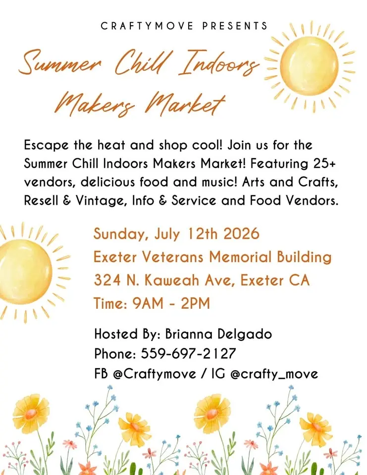 Summer Chill Indoors Makers Market