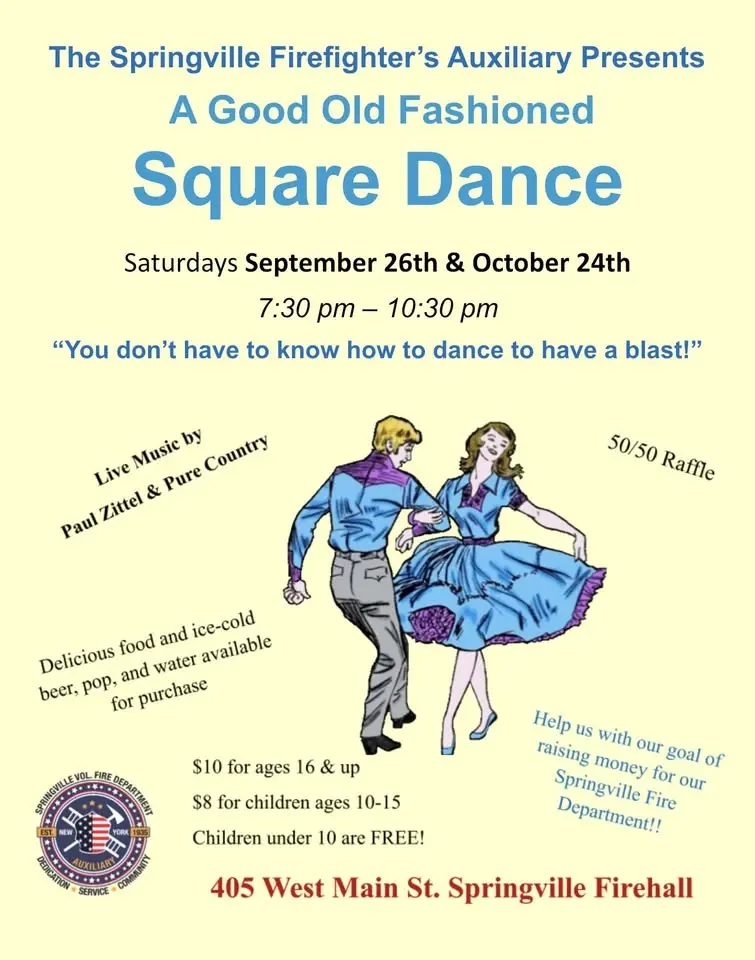 Springville VFD Auxiliary Square Dances!!!