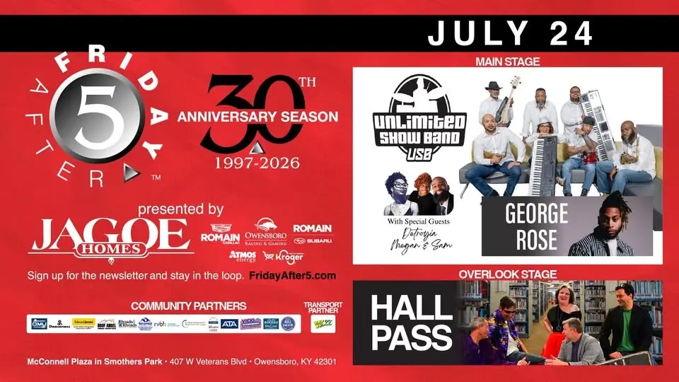 FRIDAY AFTER 5 - 30th: UNLIMITED SHOW BAND with DJ GEORGE ROSE