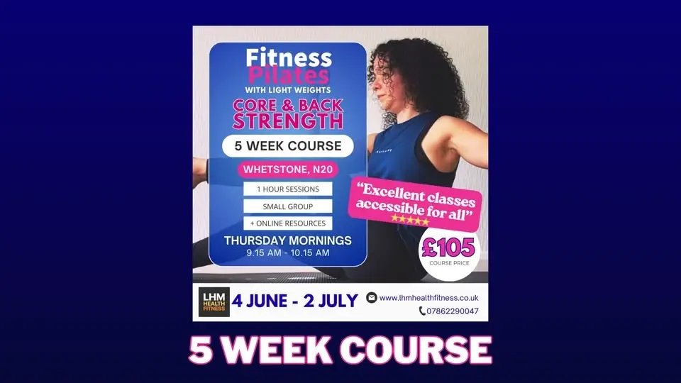 Fitness Pilates Core & Back Strength 5 Wk Course