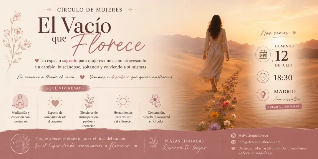 El vacío que florece 🪷 círculo de mujeres.