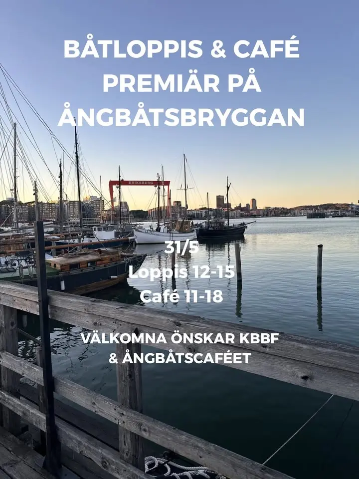 Båtloppis & café premiär på Ångbåtsbryggan