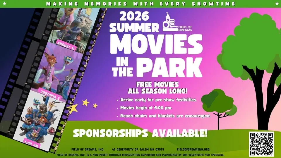 Field of Dreams 2026 FREE Summer Movies in the Park - Zootopia 2