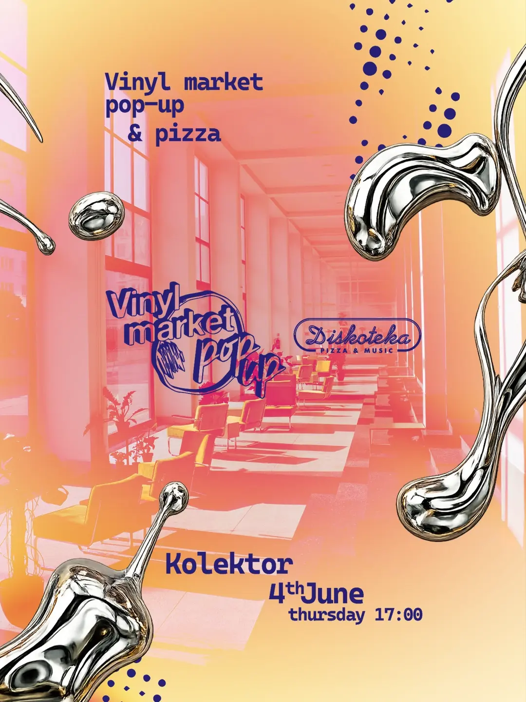 Vinyl market pop-up & Pizza Diskoteka