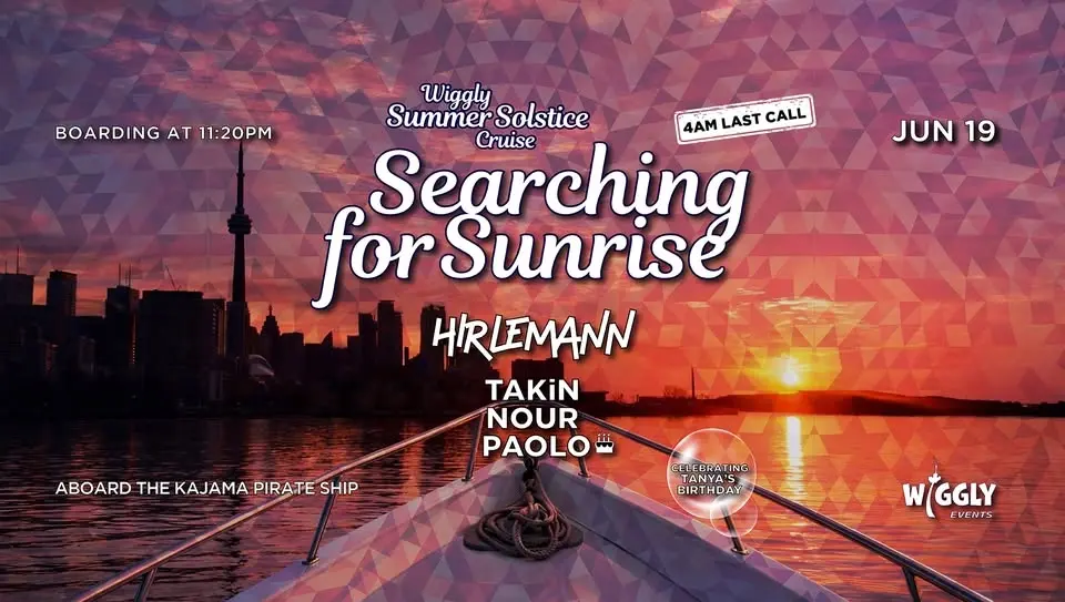 Wiggly's Summer Solstice Midnight Cruise: Searching for Sunrise | 4AM LAST CALL