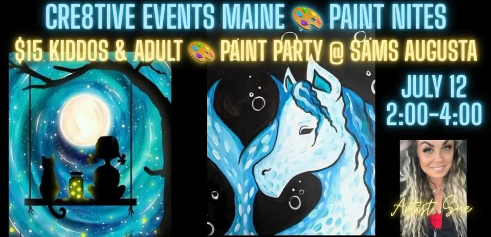 Kiddos & Adults Paint Night @ Sam’s Italian AUGUSTA