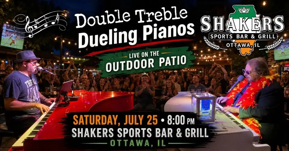 Double Treble Dueling Pianos @ Shakers Ottawa