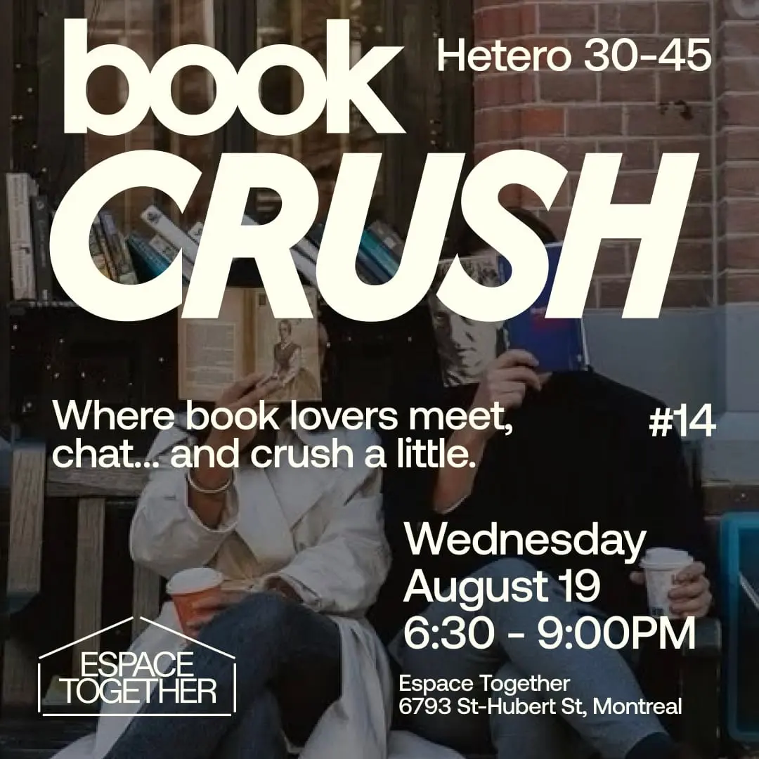 Book Crush - Dating #14 (Hétéro 30-45) 📚