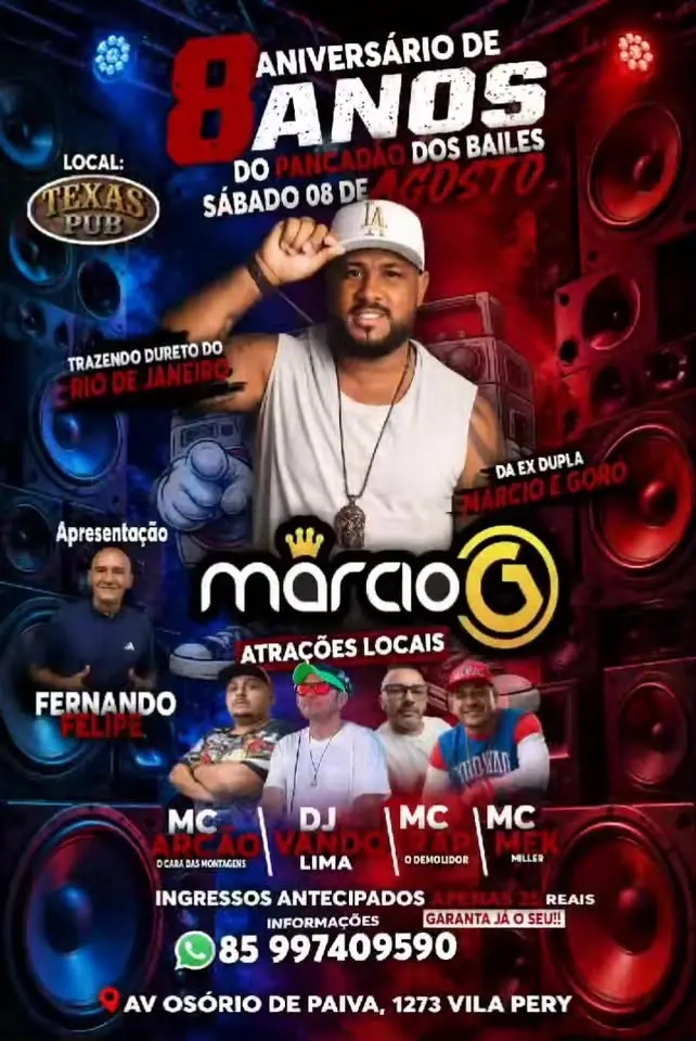 aniversário de 8 anos do pancadão dos bailes 