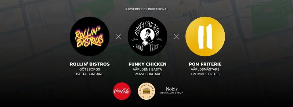 Burgerdudes Invitational: Funky Chicken x Rollin' Bistros x Pom Friterie