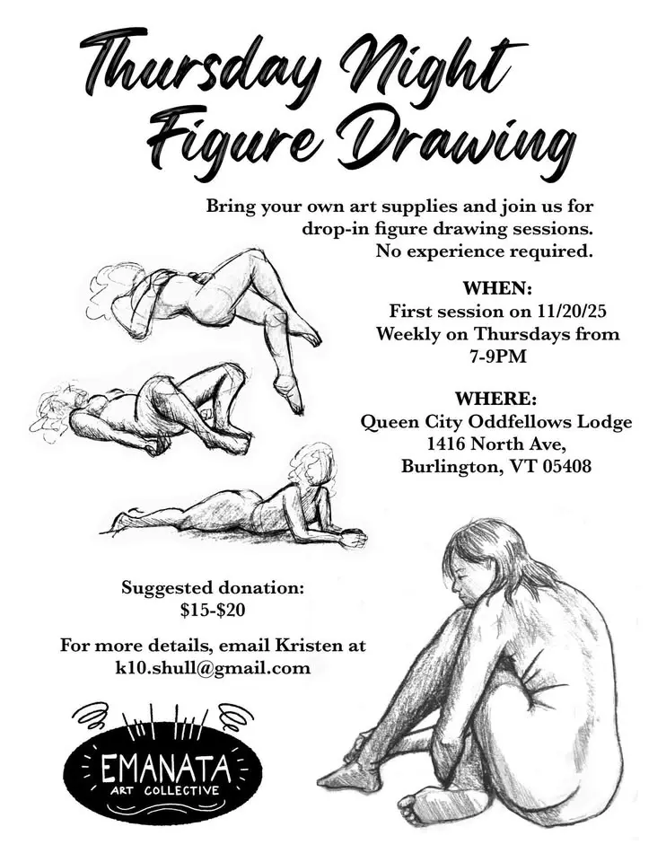 Thurs Night Figure Drawing w/ Emanata Art Collective!