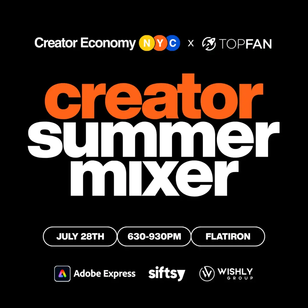 Creator Economy NYC's July Mixer & Panel