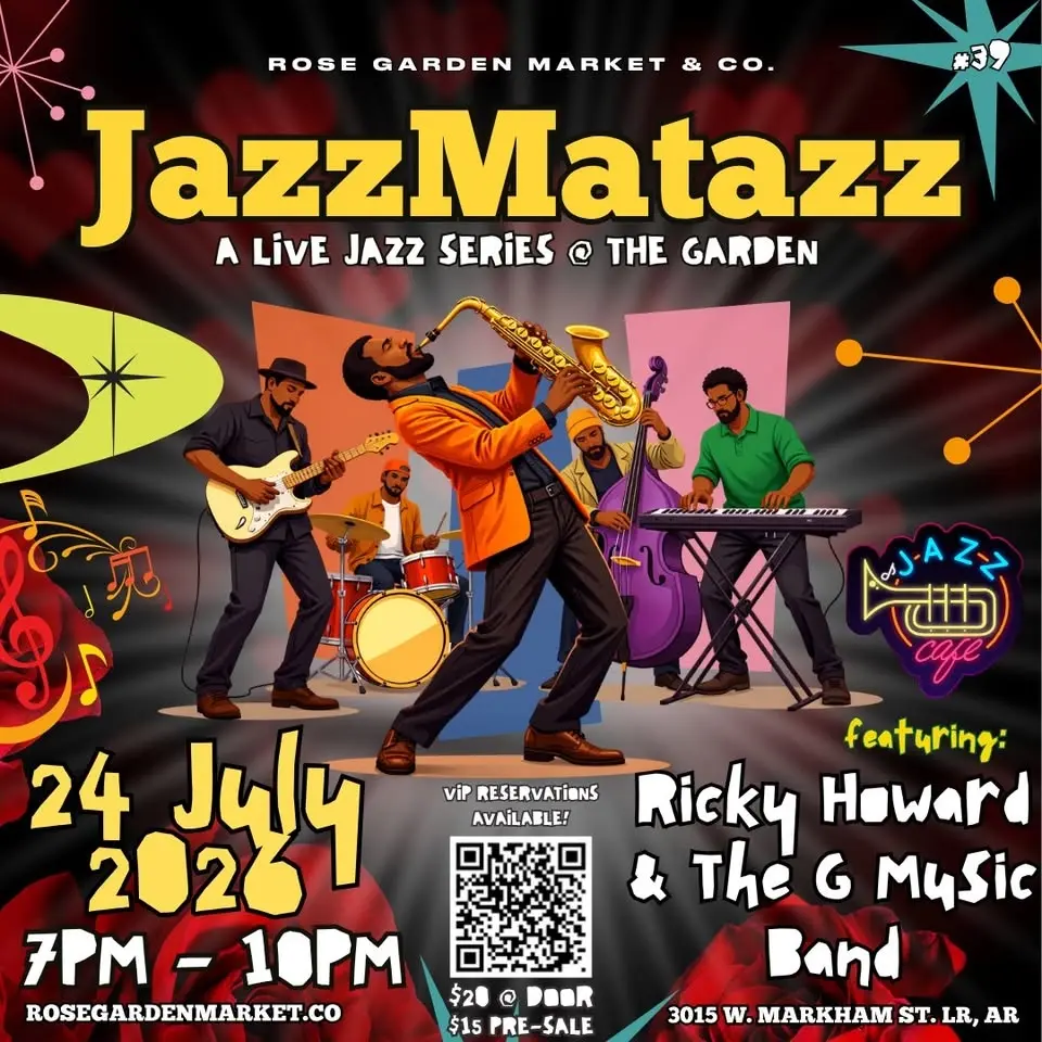 🎷JAZZMATAZZ🎶 Live Jazz, Soul + R&B Showcase🌿 Ricky & G-Music Band | Friday, May 29th | 7PM-10PM