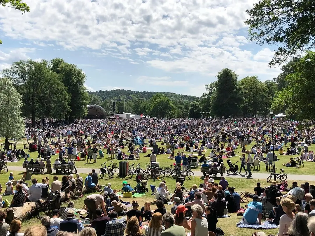 Nationaldagsfirande i Slottsskogen