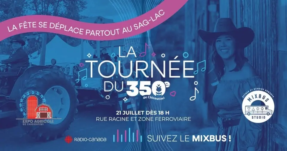Tournée du 350e : Audrey à la parade de l'expo agricole