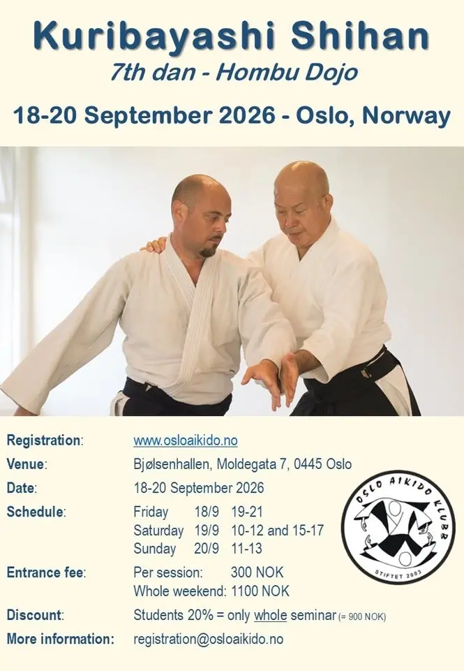 Kuribayashi Shihan 7th dan - Hombu Dojo