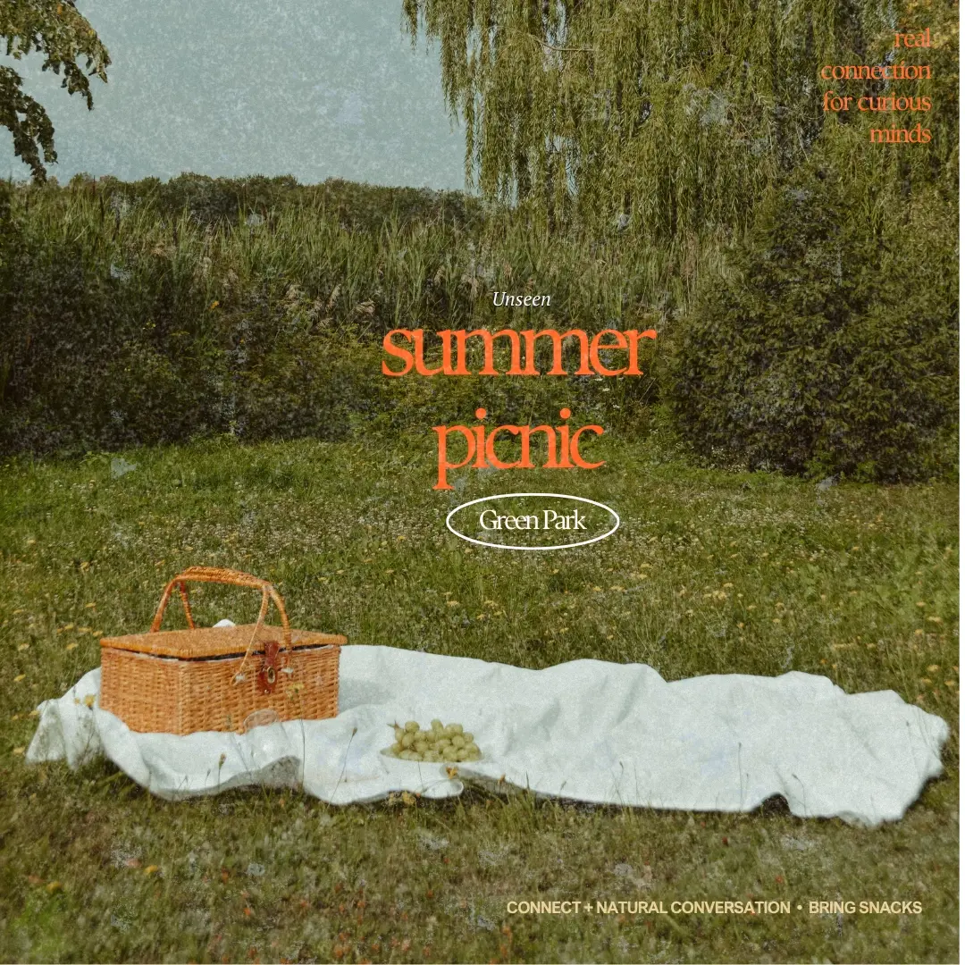 Picnic for Curious Minds #3: Games, Meaningful Conversations, Fruit, Snacks + Drinks