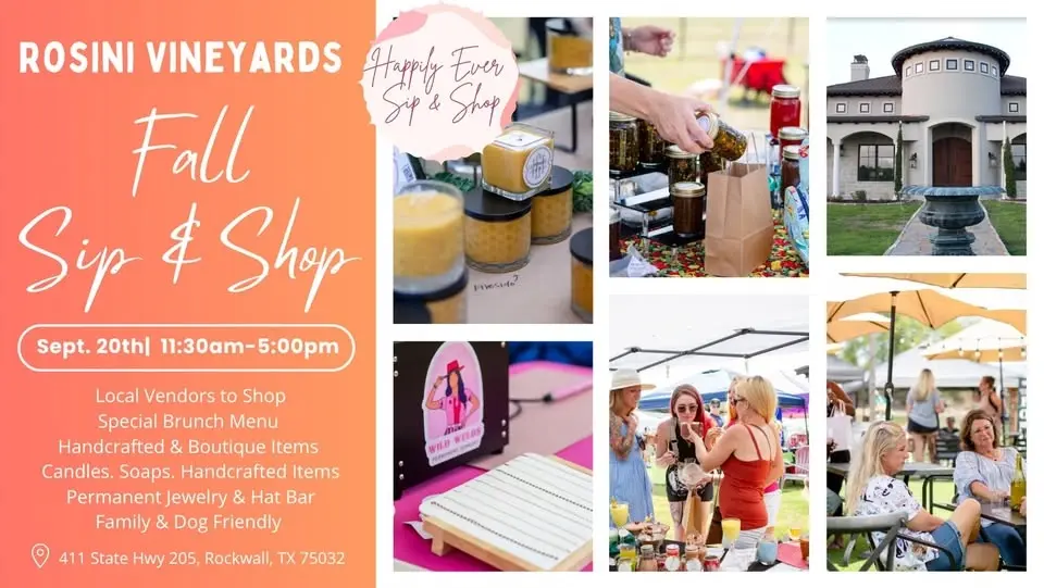 Annual Rockwall Fall Sip & Shop