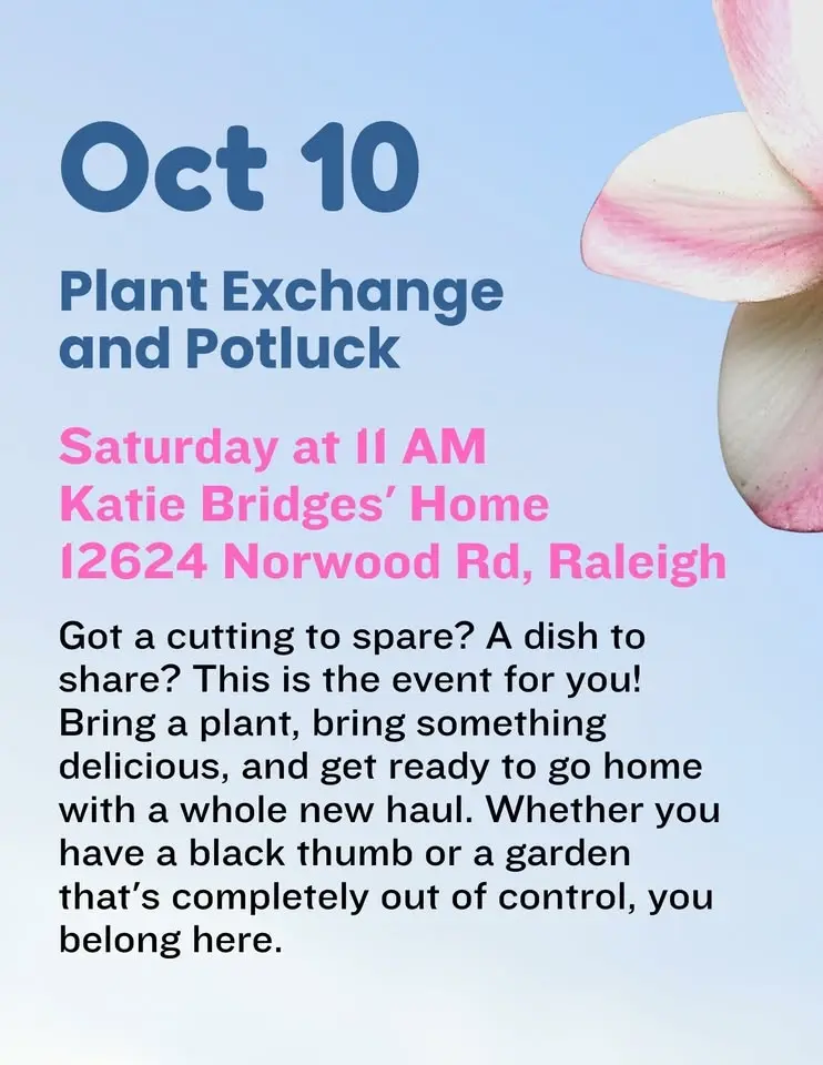 Plant Exchange and Potluck 