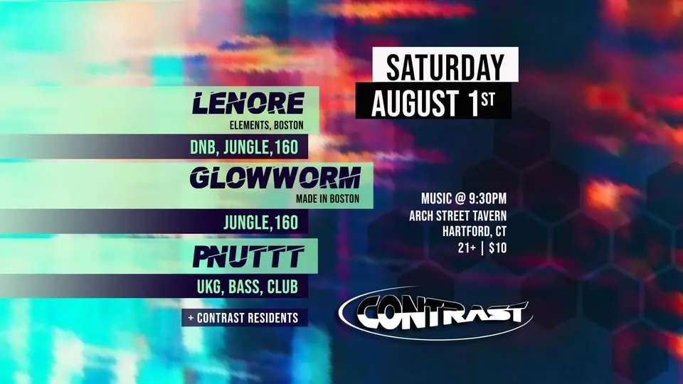 CONTRAST Aug. Lenore, Glowworm, Pnuttt