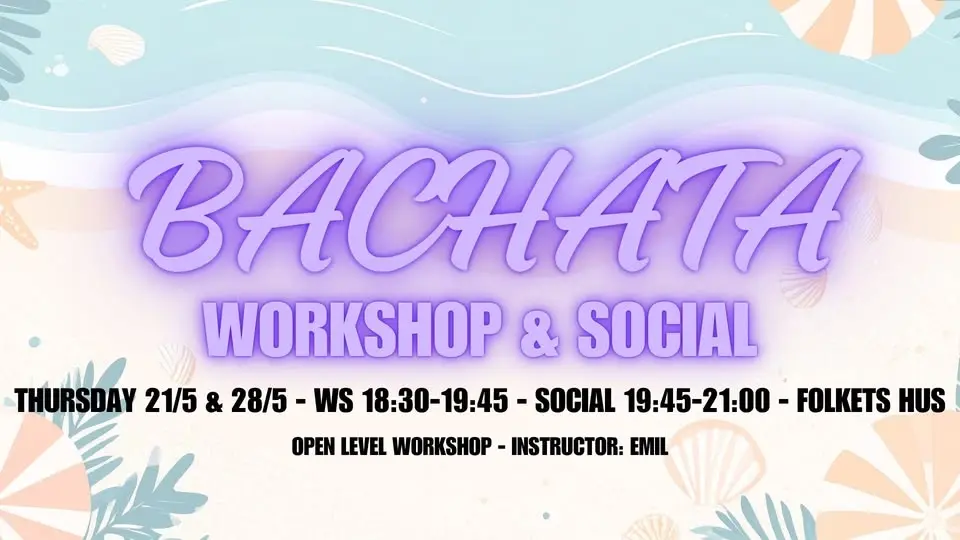Workshop + social 21/5 & 28/5