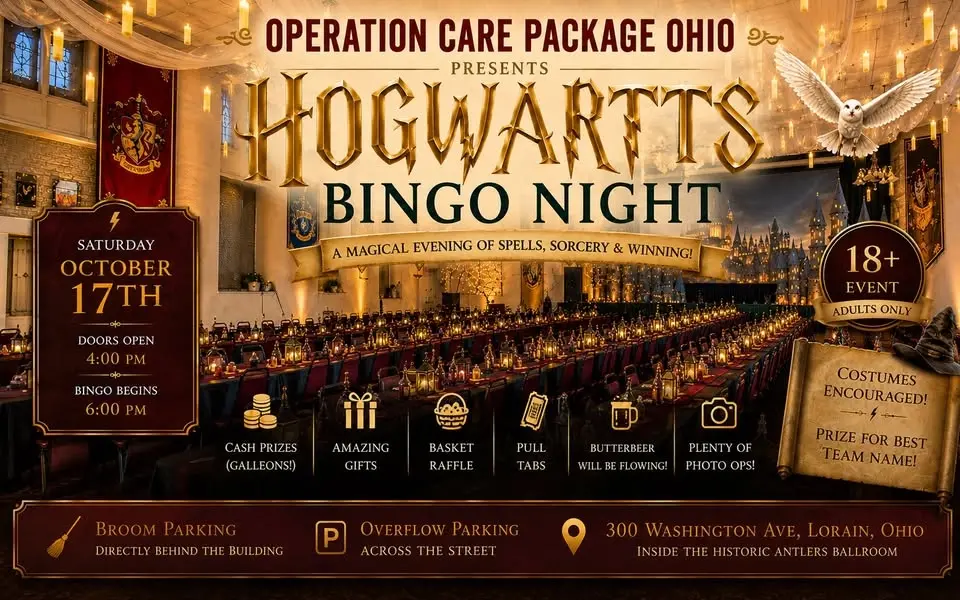 HOGWARTS BINGO NIGHT! CASH AND PRIZE PAYOUTS