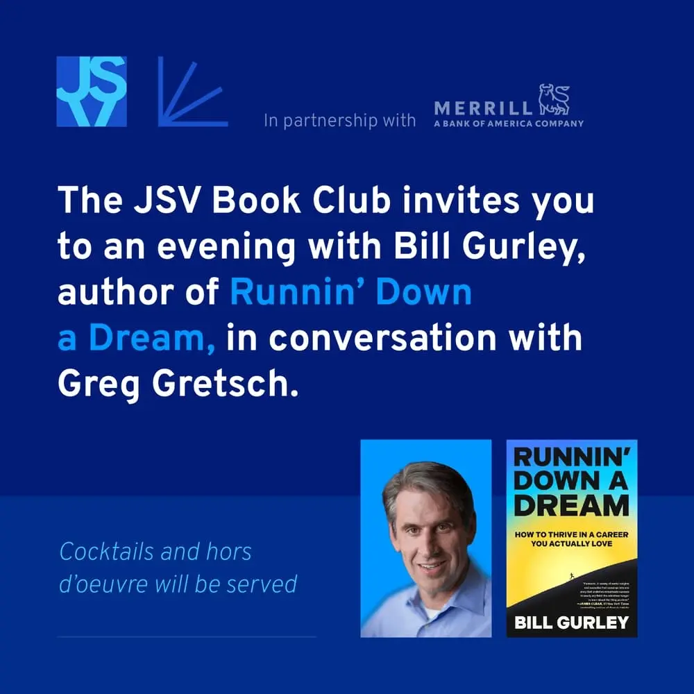 JSV Book Club: Runnin' Down a Dream with Bill Gurley
