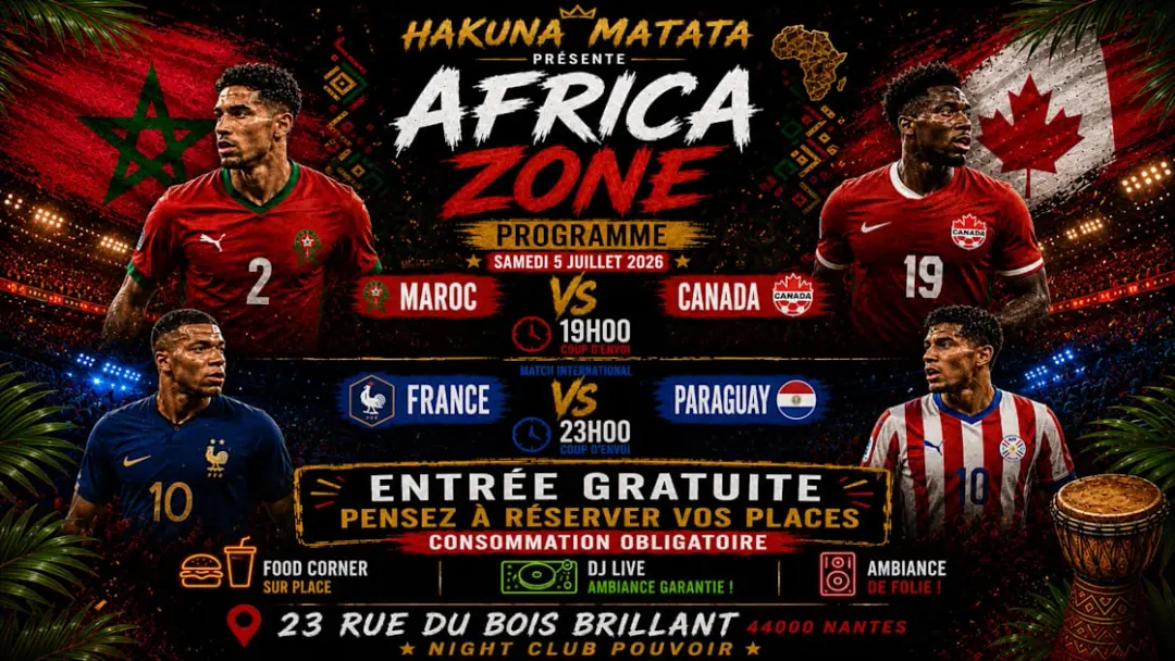 Hakuna Matata – Fan Zone | Maroc / France