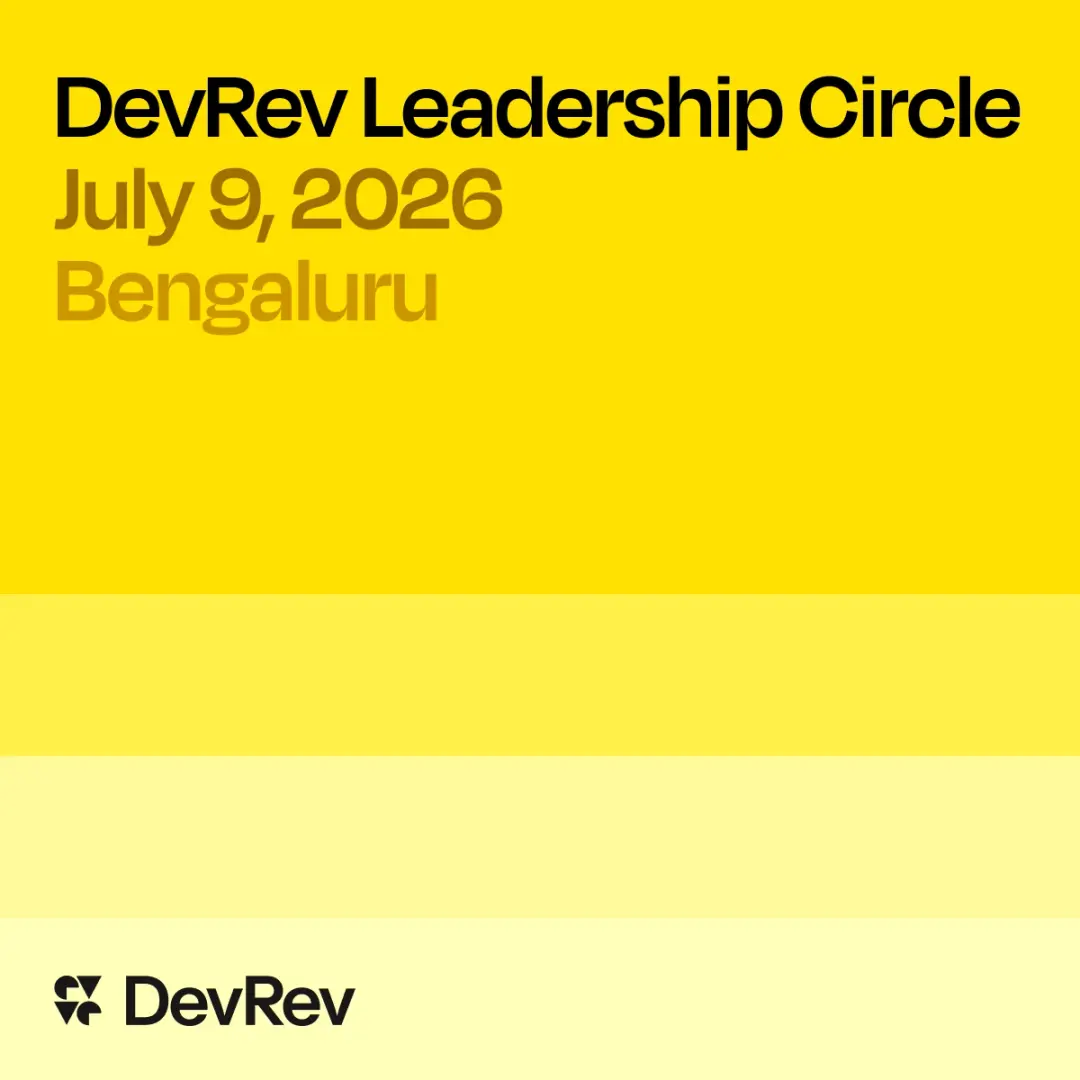 DevRev Leadership Circle Bengaluru