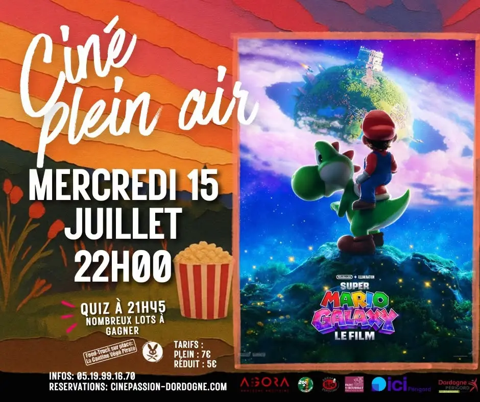 Cinéma en plein air : Super Mario Galaxy Le Film