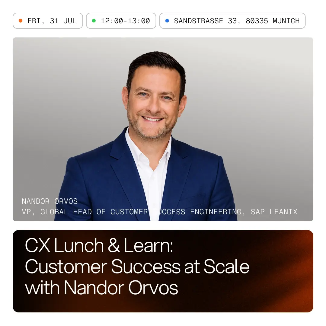 CX Lunch & Learn: Customer Success at Scale with Nandor Orvos
