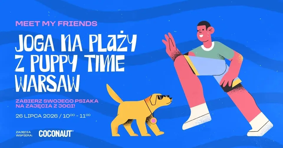 JOGA NA PLAŻY Z WŁASNYM PSIAKIEM!