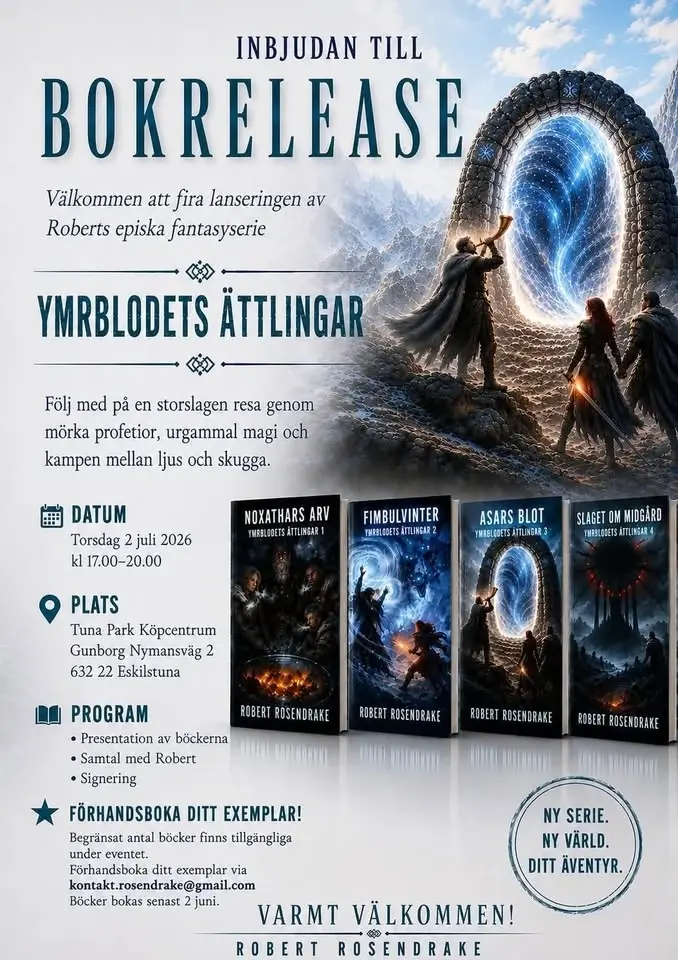 Bokrelease Ymrblodets ättlingar 