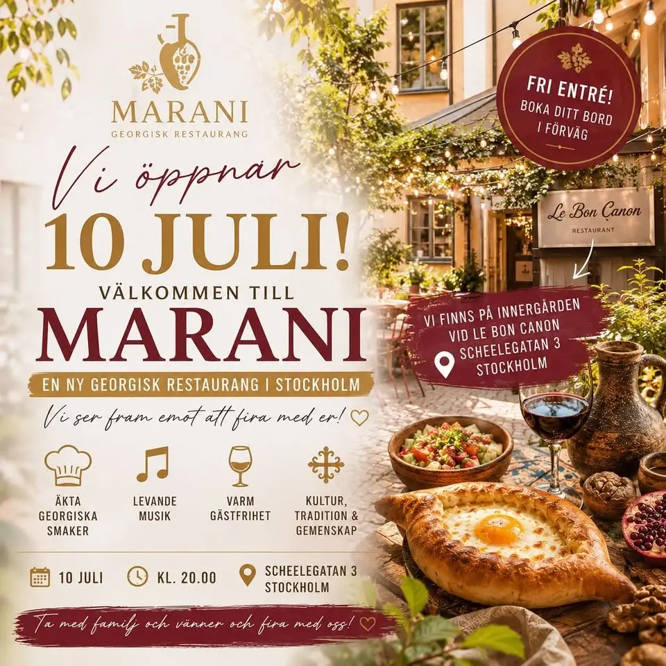 📢 Stor invigning den 10 juli – Välkommen till Marani!