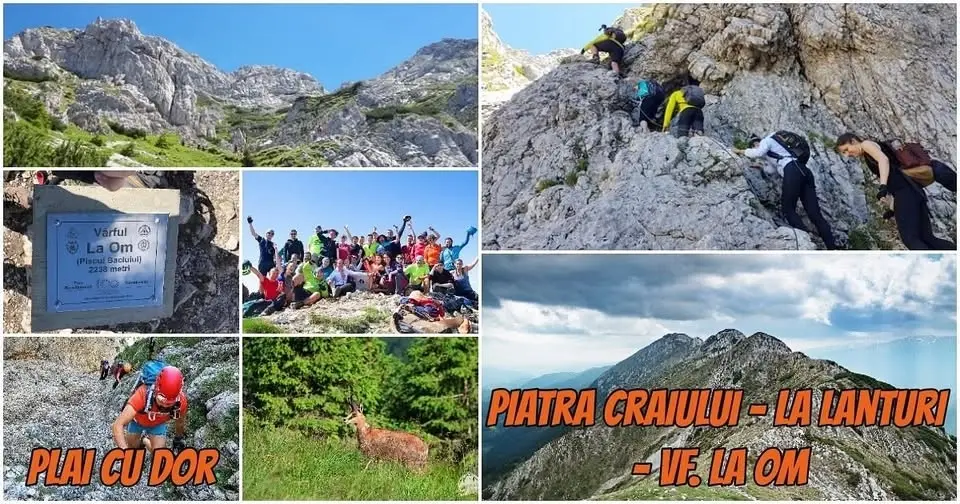 Tur de forță - La lanțuri - Vf. La Om (Piatra Craiului)