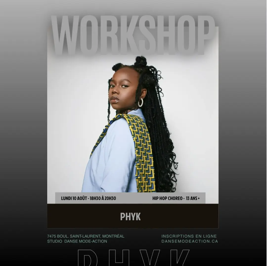 Phyk - Workshop Hip Hop Choreo - 13 ans +