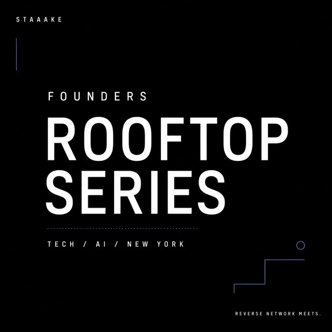 Founders Rooftop Series, AI/Tech (Second last) — Reverse Network Meet